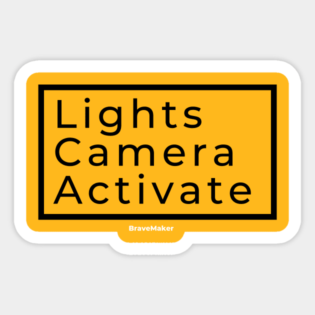 Activate Square Sticker by BraveMaker